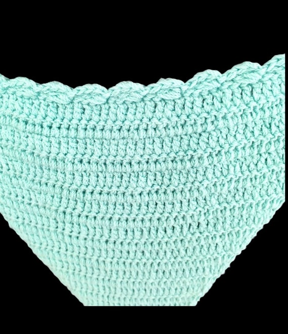 Turquoise blue bikini / turquoise blue crochet bi… - image 9
