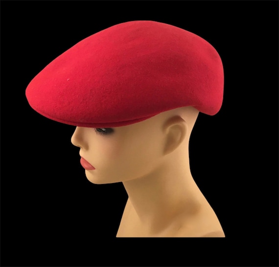 Red wool beret / red hat / red cap / red wool cap… - image 1