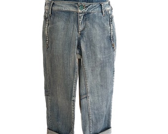 Pirate jean pants / pirate jean pants / pirate denim pants / Capri jean pants /