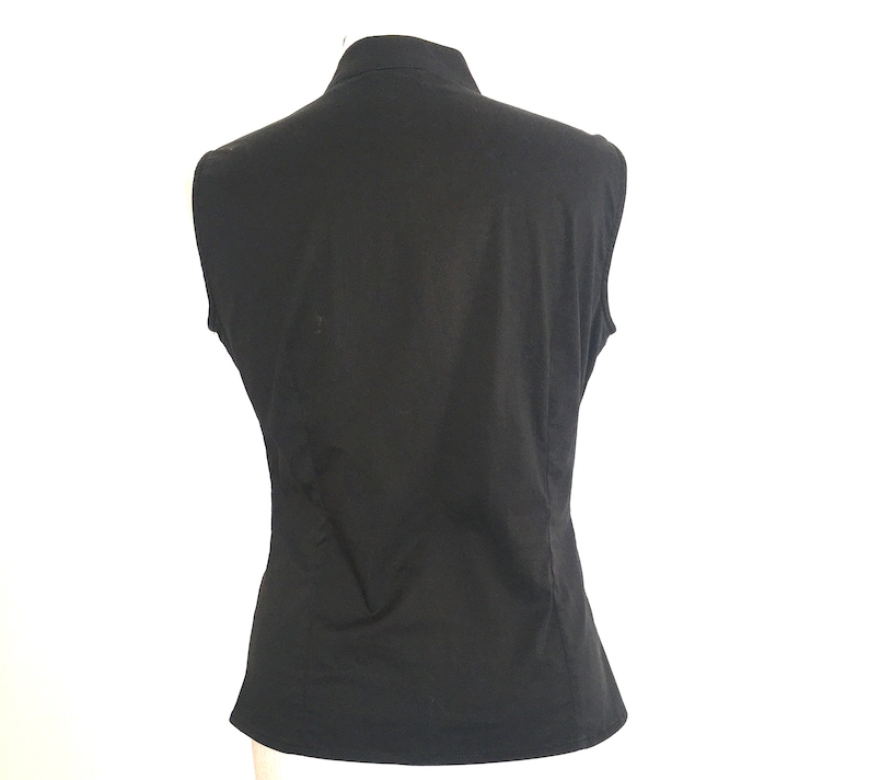 Black blouse black top pop top black crop top top lady
