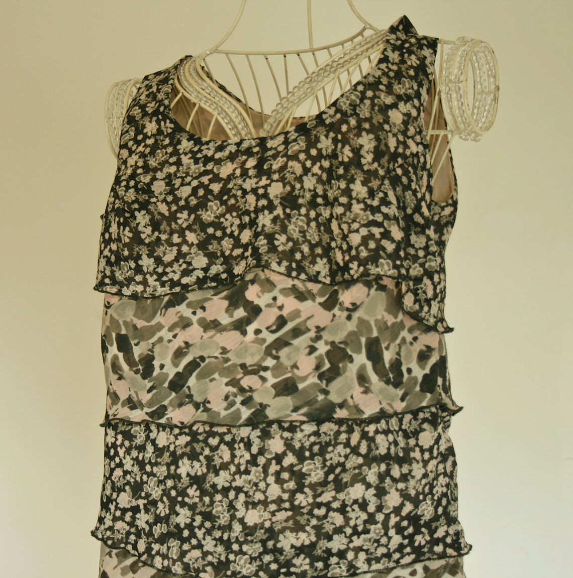 Vestido retro / vestido pop / vestido  gypsy / vestido volantes / vestido estampado/  vestido vintage, foto 4 di 5
