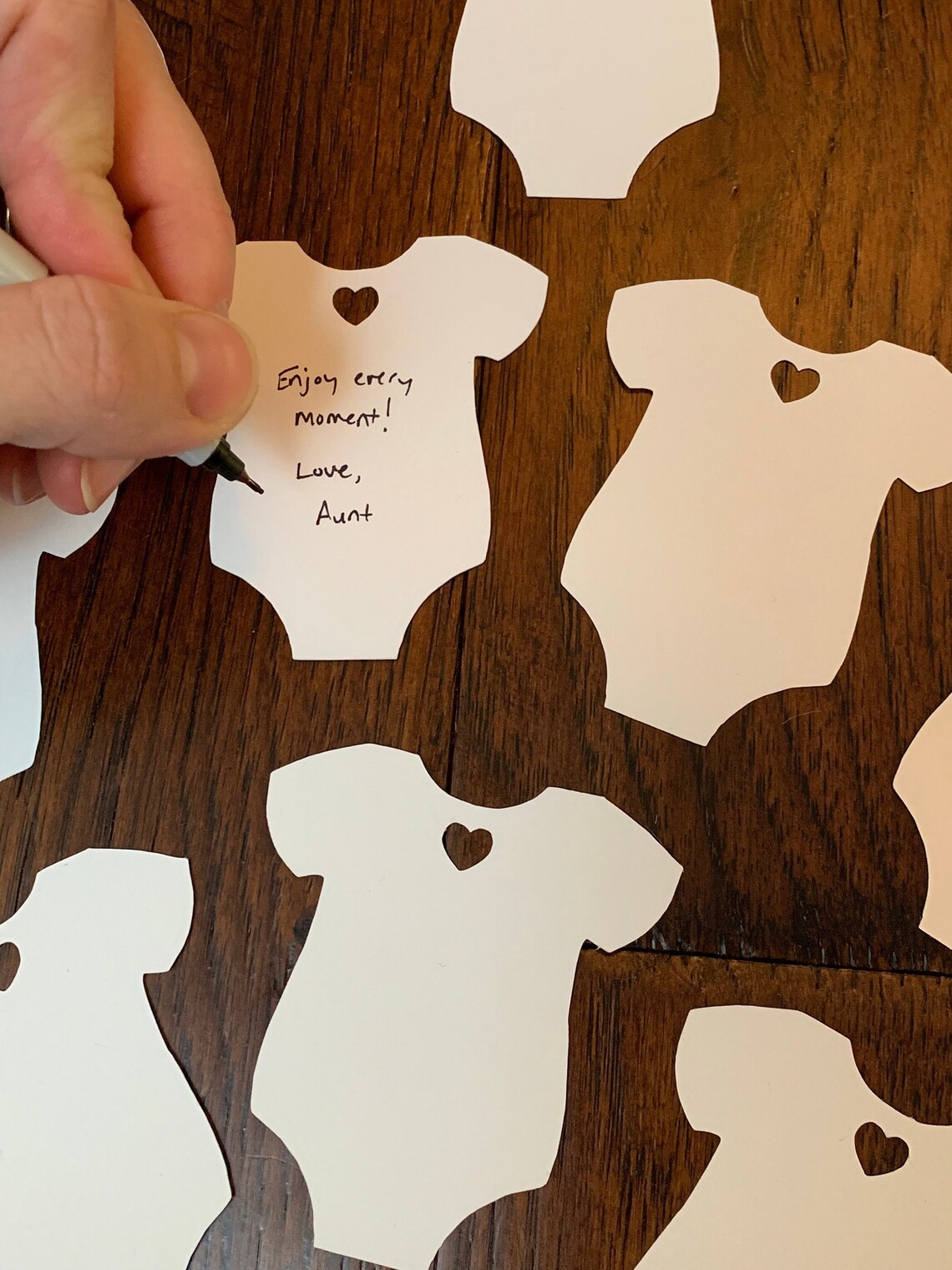 Blank Baby Shower ONESIE Die Cut Card Stock Onesie Party Favor Etsy