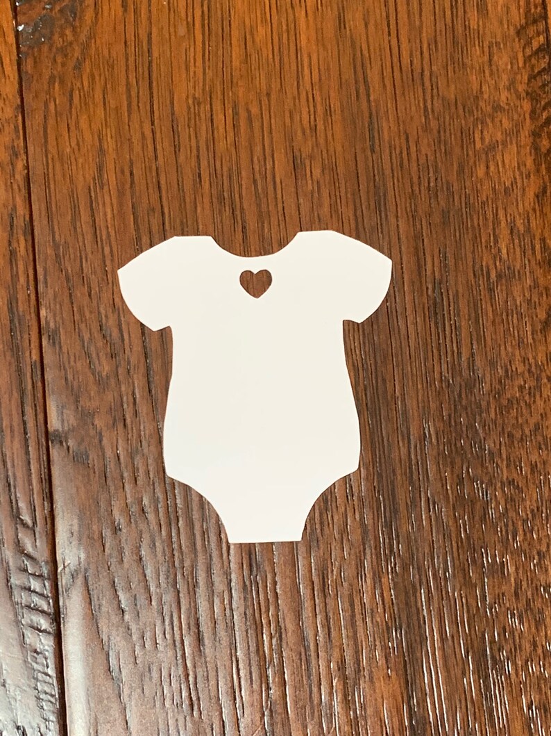 Blank Baby Shower ONESIE Die Cut Card Stock Onesie Party Favor Etsy