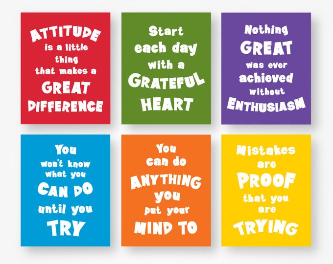 Inspirational Quotes for Kids Download Printable Motivational - Etsy