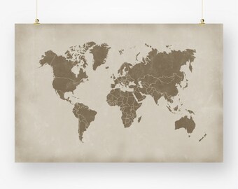 printable world map with countries names gender neutral