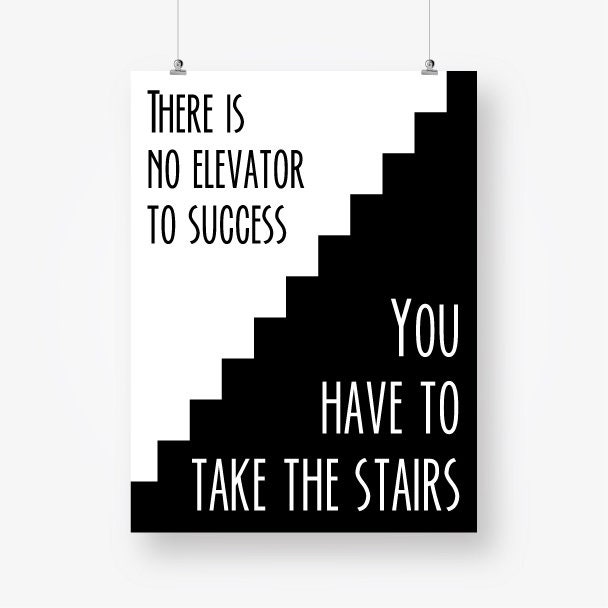 black and white motivational quote poster printable office etsy