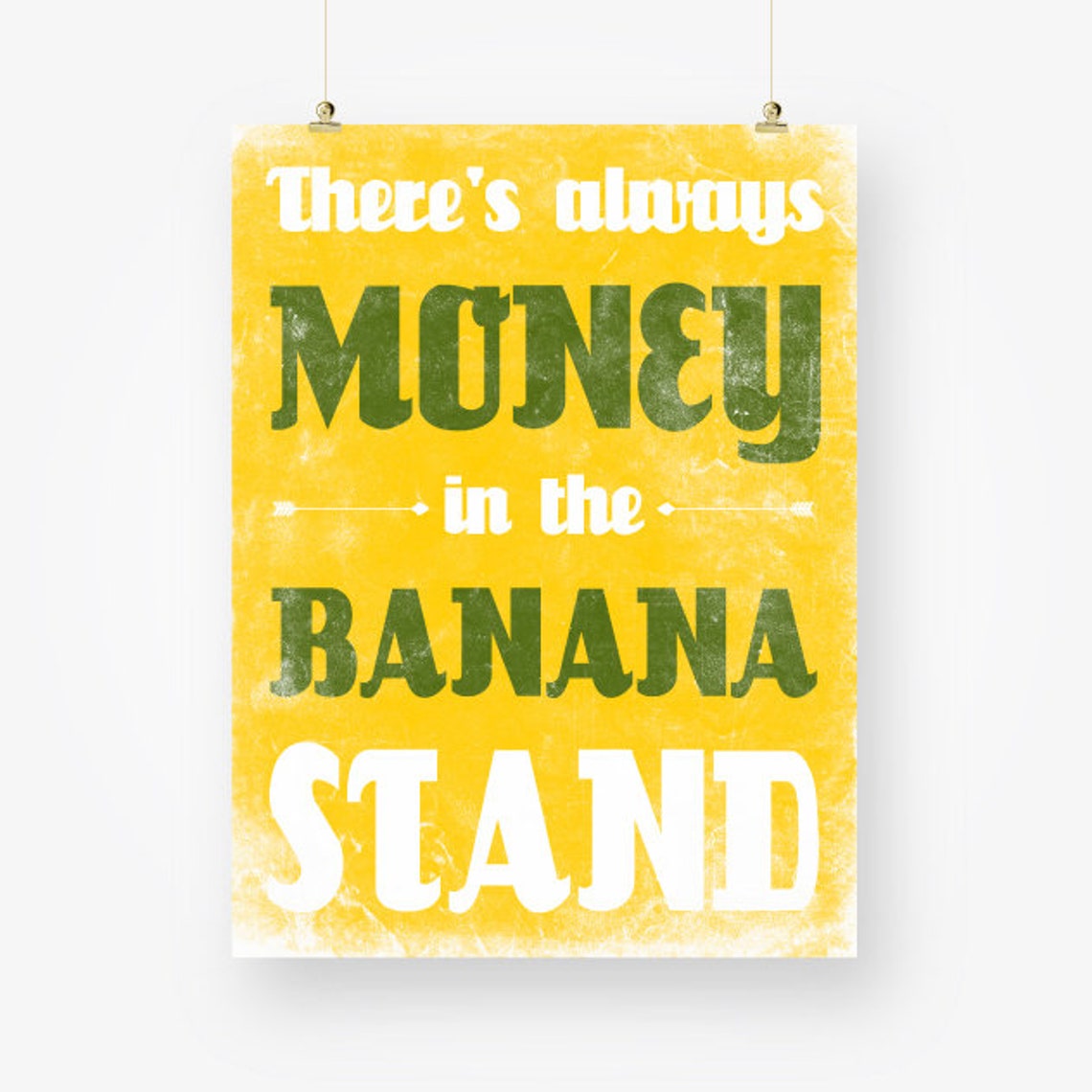 Motivational Funny Quote Poster Download Banana Stand Etsy