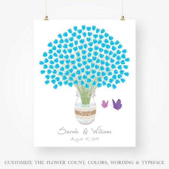 Boda Invitado Libro Cartel Imprimible Albanil Tartulips Unico Etsy