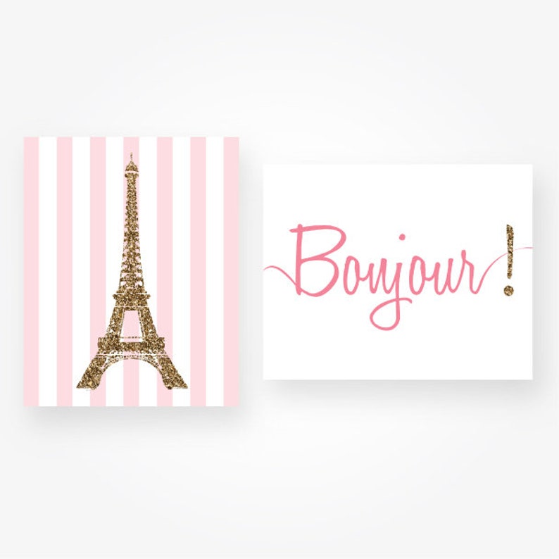 purple and gold glitter eiffel tower printable french wall decor, eiffel tower obtain glitter wall artwork preset of 2 print bonjour indicator printable picture regarding Eiffel Tower Printable identify purple and gold glitter eiffel tower printable french wall decor, eiffel tower obtain glitter wall artwork mounted of 2 print bonjour signal printable