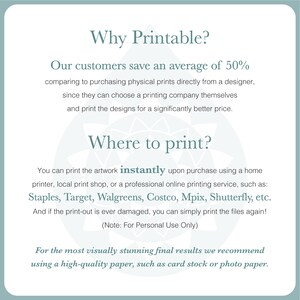 Navy blue kitchen wall art set of 3 digital prints vintage | Etsy