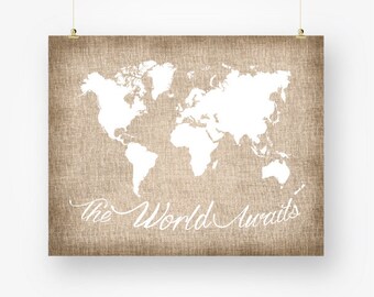 large world map pdf etsy