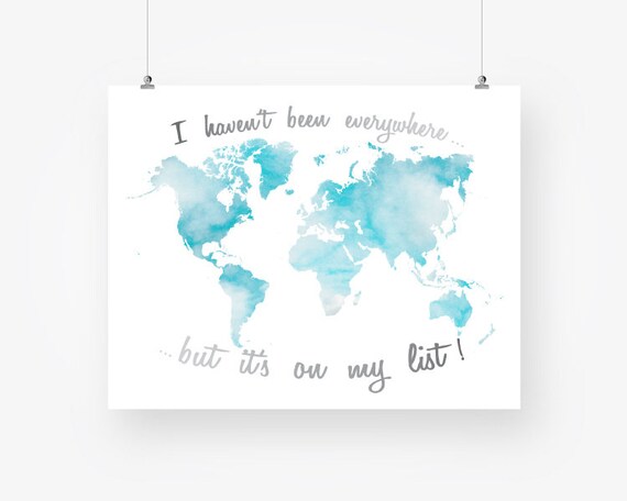 Voyage Citation Ciel Bleu Monde Carte Mur Art Decor Affiche Etsy Voyage Citation Ciel Bleu Monde Carte Mur Art Decor Affiche Etsy