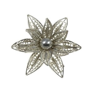 Pure silver brooch clearance