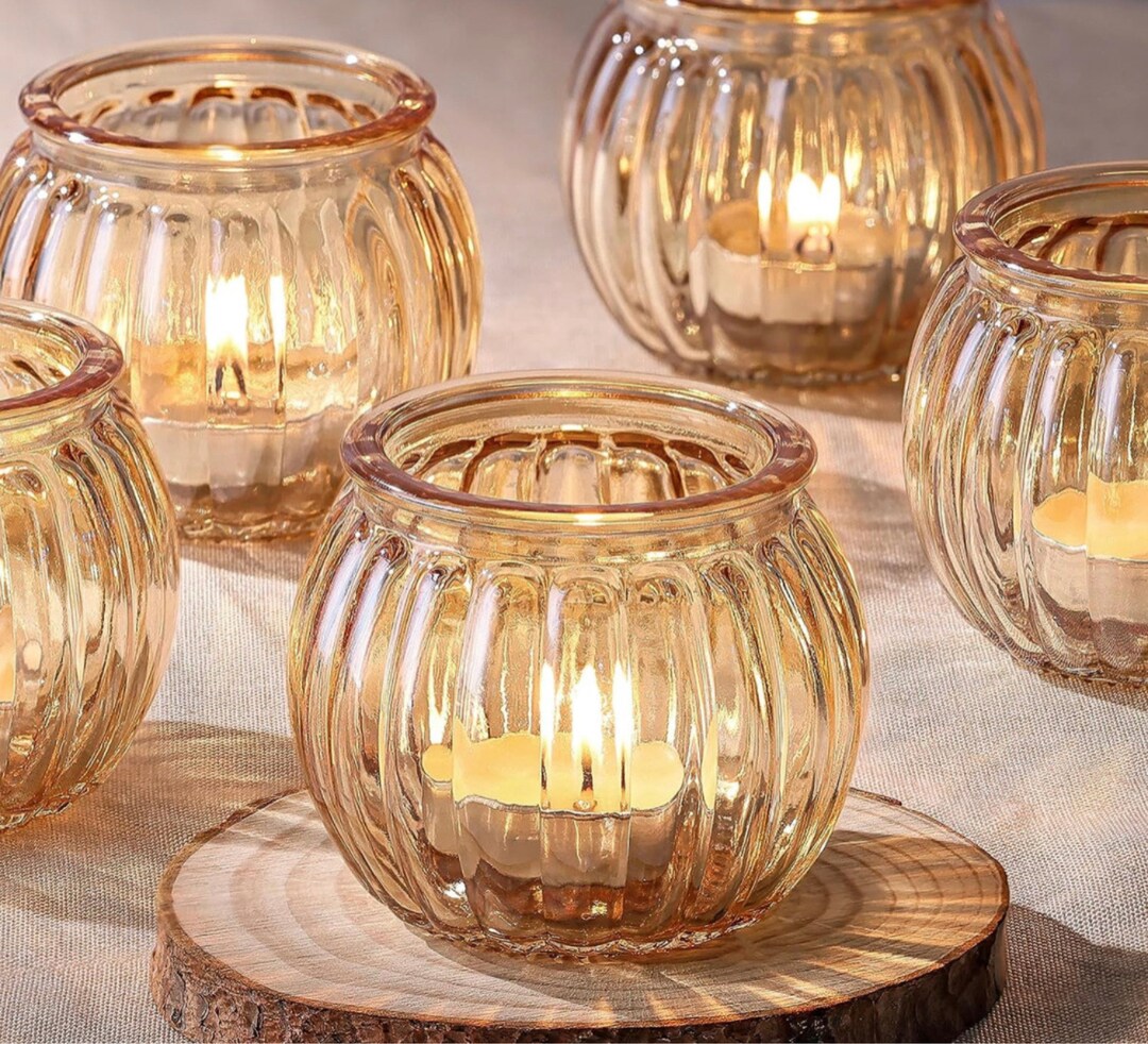 Glass Votive Holder Set Glass Votive Candle for Christmas Votive