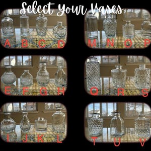 Ensemble de vases bourgeons, 22 pièces, mini vase bourgeon en verre pour décoration de mariage, table à fleurs vintage, ensemble de vases vintage pour centre de table de mariage rustique, transparent image 12
