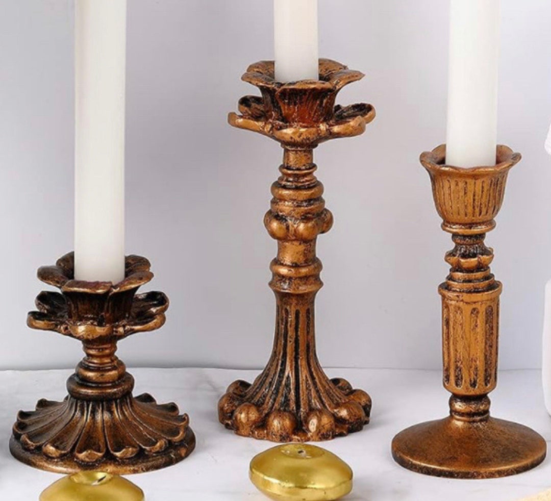 Vintage Taper Candle Holder for Wedding Candlestick Holder Set Etsy