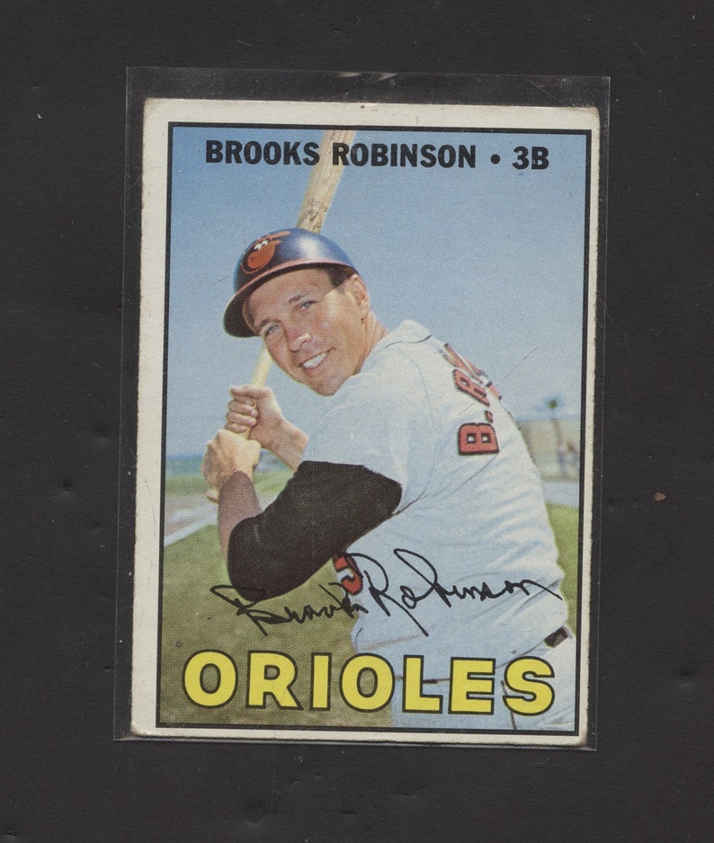 1967 Topps Baseball Brooks Robinson #600 Orioles Legend No Creases Nice Card