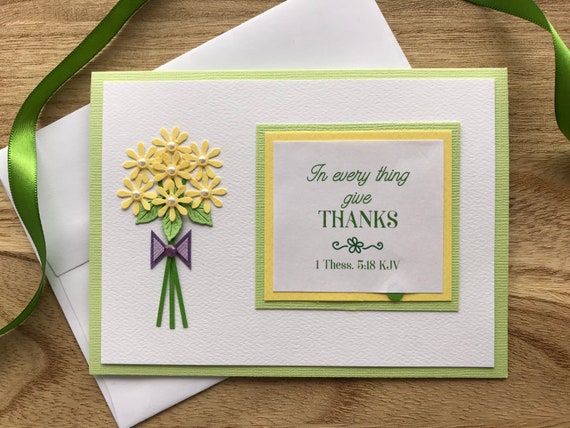 Thank You Card Daisy Bouquet- 1808120