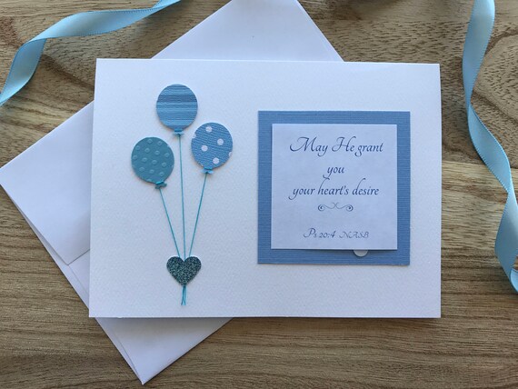 Birthday Card- Blue Balloon-1706082