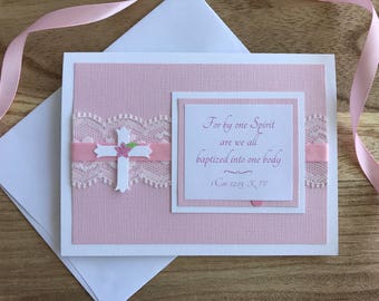 Baptism/Christening Card- Pink-1706084