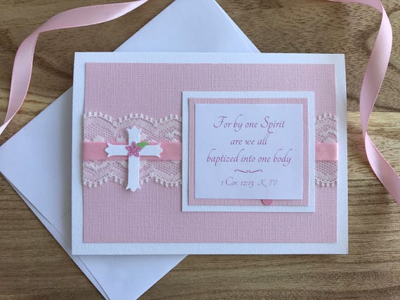Baptism/Christening Card- Pink-1706084