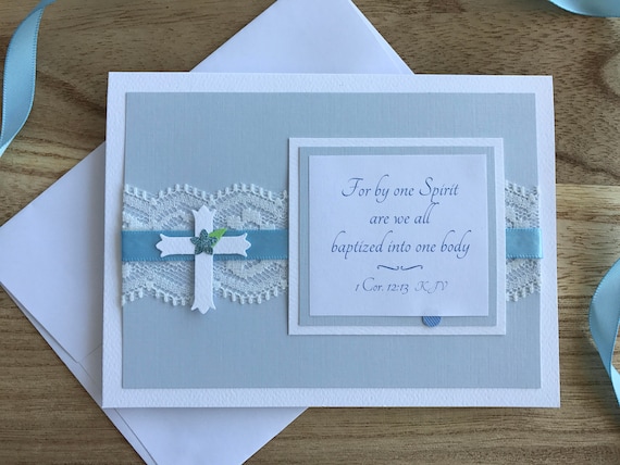 Baptism/Christening Card- Blue- 1706085