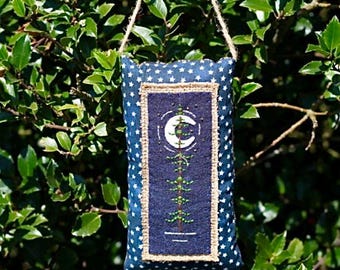 Pine Tree and Moon Ornament