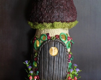 Handmade Polymer Clay Light Up Fairy House
