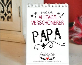 Kalender Tischaufsteller Papa Geschenk mit Sprüchen Vatertagsgeschenk