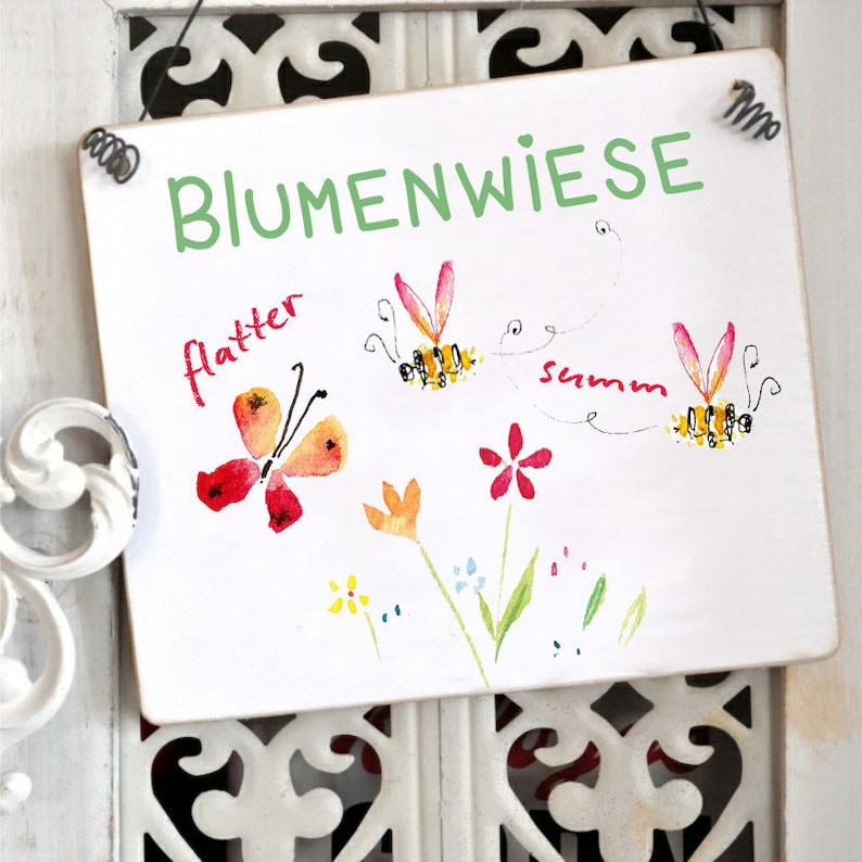 Schild Blumenwiese für Bienenfreunde Bild 6