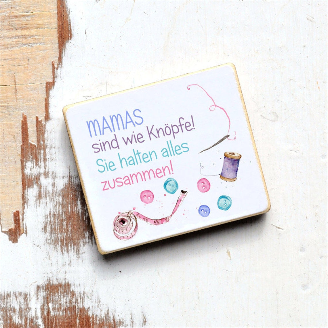 mit Spruch Mamas sind wie Knöpfe Etsy.de