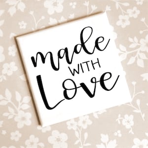 Magnet Made with Love Geschenkidee Kühlschrankmagnet mit Spruch