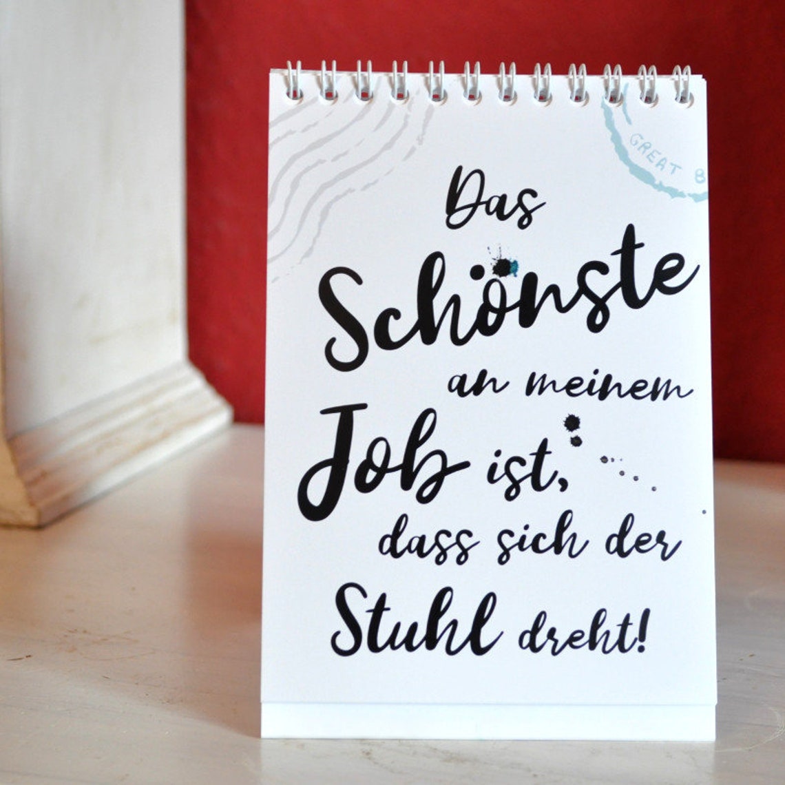 Bürokalender mit Sprüchen Geschenkidee für Kolleginnen oder Etsy.de