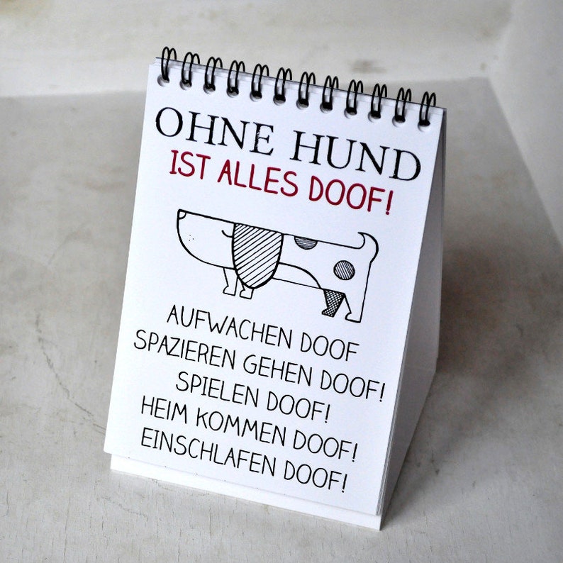 Mein Alltagsverschönerer Hunde Kalender mit Sprüchen Etsy