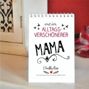 Mama Calendar Table Stand with Sayings for Moms Mother's Day Gift Idea, Mother's Day, Mother, Gift for Mothers, Everlasting Table Calendar