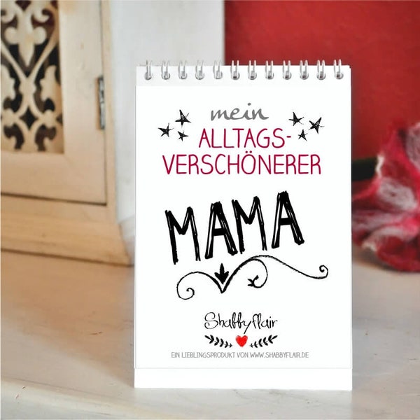 MAMA Kalender Tischaufsteller mit Sprüchen für Muttis Muttertagsgeschenkidee