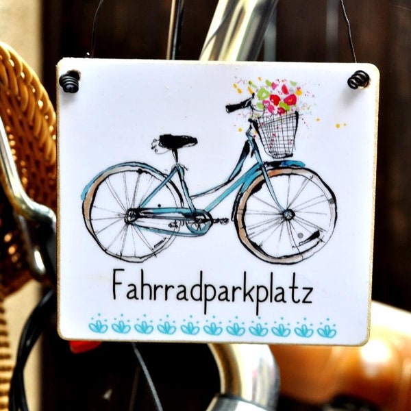 Dekoschild FAHRRADPARKPLATZ