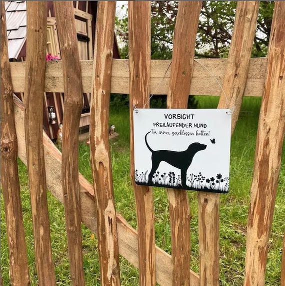 Chien En Liberté - Toujours Garder La Porte Fermée (17 X 20 Cm