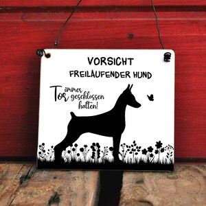 Hinweisschild Vorsicht Freilaufender Hund – Alu-Verbund, 30x45 Cm, 3 Mm Stark, UV-beständig, Mit Befestigungslöchern