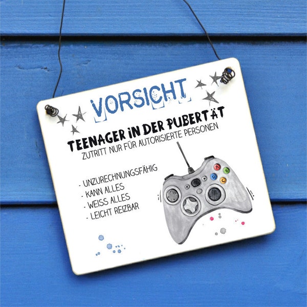 Schild Teenager Zimmerschild für Jugendliche