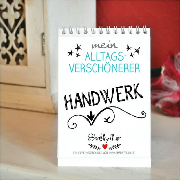 Tischaufsteller Handwerk mit Sprüchen für Handwerker und Heimwerker