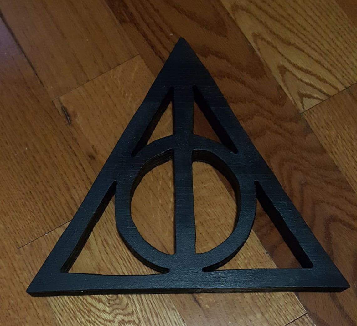 Deathly Hallows Harry Potter Handmade wall art Etsy