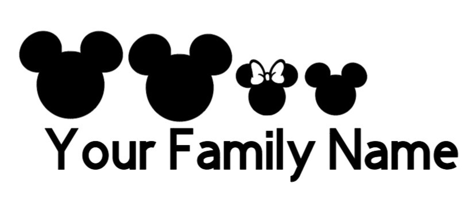 Disney Family Decal Svg