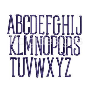 The Market Monogram Font Upper and Lower Case Letters-Embroidery