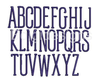 The Market Monogram Font Upper and Lower Case Letters-Embroidery