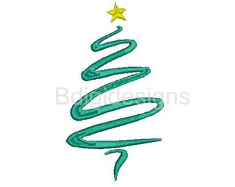 Christmas Tree Embroidery Design