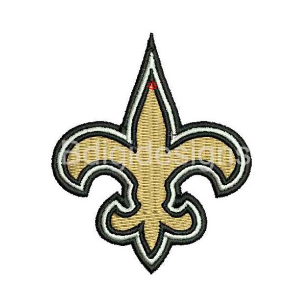 Fleur De Lis Saints 2 inch borduurontwerp