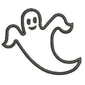 Halloween Ghost Applique Embroidery Design