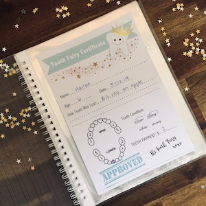 Tooth Fairy Certificate