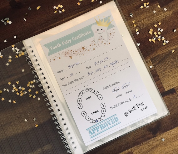 Tooth Fairy Certificate